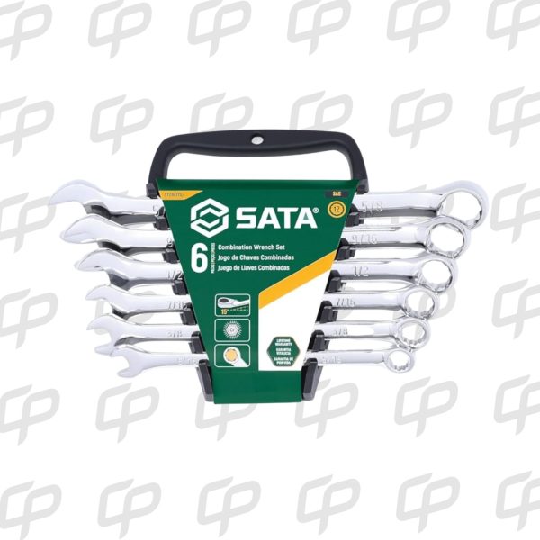 JUEGO LLAVE MIXTA ESPEJO PULGADA 6PZ SATA