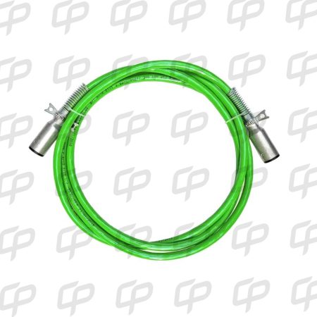 CONECTOR TRAILER 7 VIAS CABLE VERDE LISO 15 PIES (4,57 m) PARA ABS INCLUYE CONECTORES
