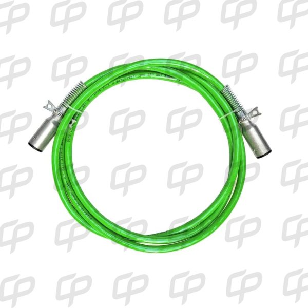CONECTOR TRAILER 7 VIAS CABLE VERDE LISO 15 PIES (4,57 m) PARA ABS INCLUYE CONECTORES