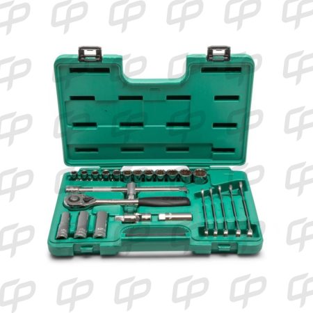 JUEGO DADO MIXTO M1/2 18PZ CTE SATA