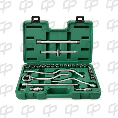 JUEGO DADO M1/2 22PZ CTE PULG SATA