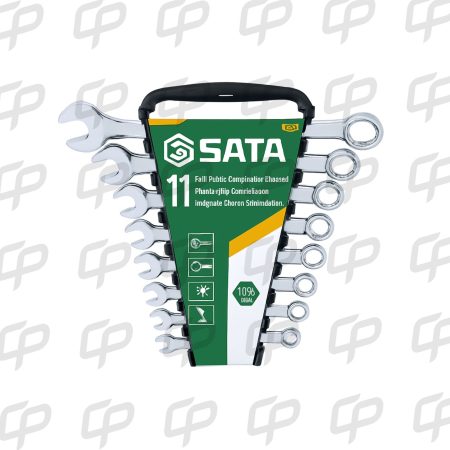 JUEGO LLAVE MIXTA ESPEJO 11PZ METRICO SATA