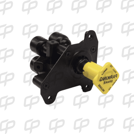 VALVULA FRENO SEGURIDAD PP-DC BOTON SENCILLO AMARILLO